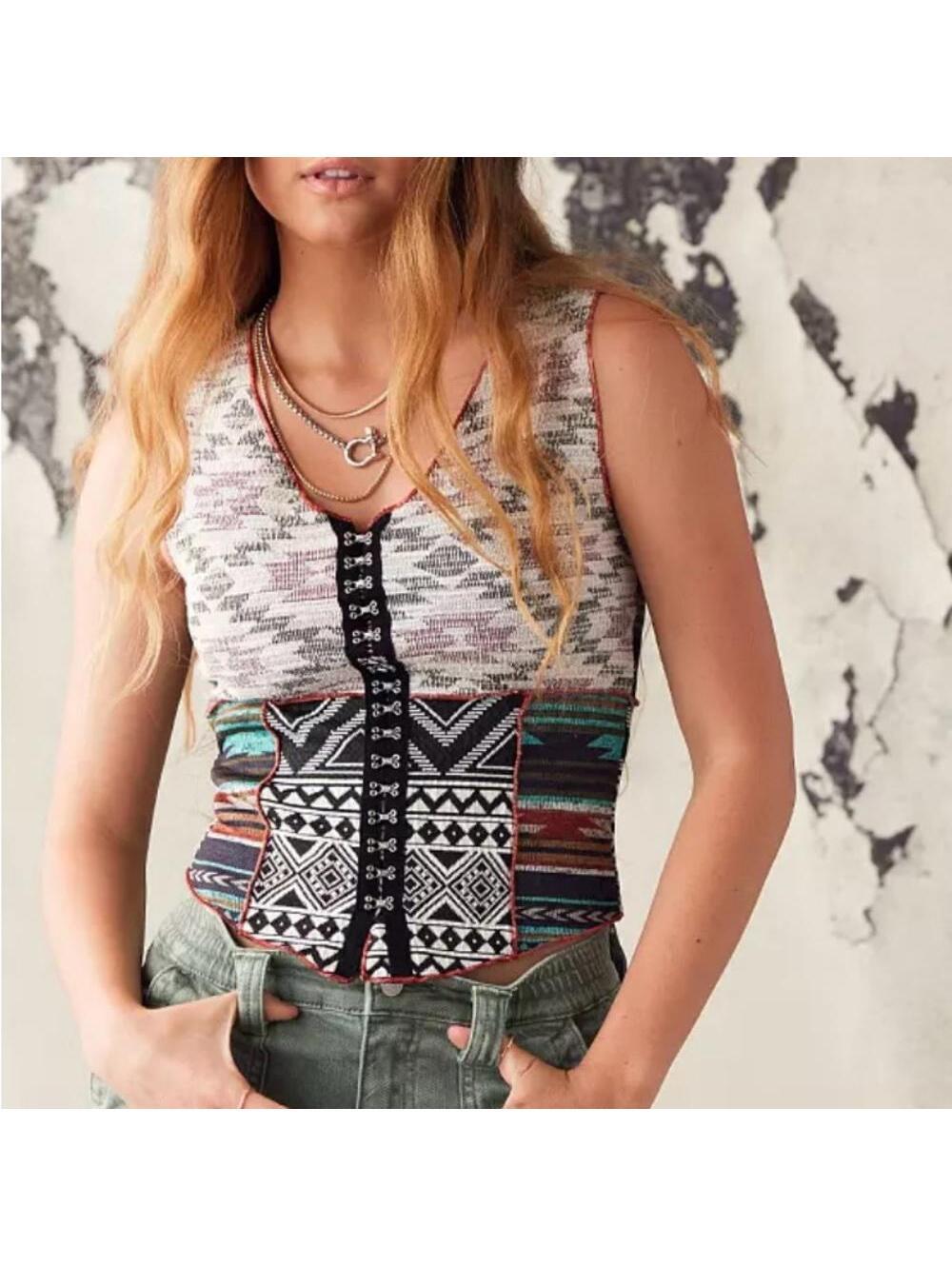 New with tags Aztec top